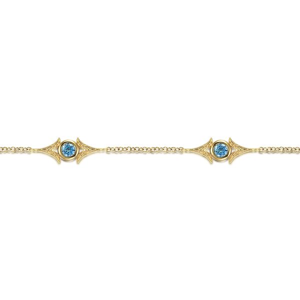 Blue Topaz Bracelet Flora Gems Decatur, IL
