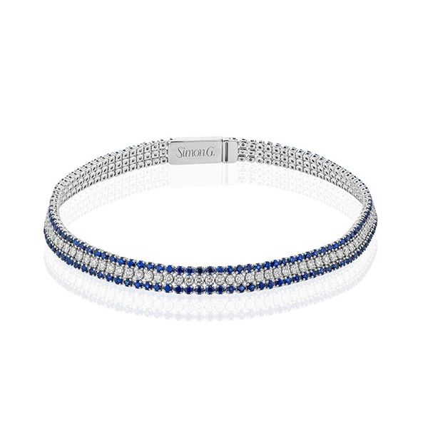 Simon G. Sapphire and Diamond Bracelet Flora Gems Decatur, IL