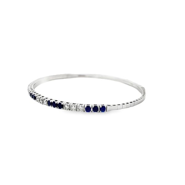 Sapphire and Diamond Bracelet Image 2 Flora Gems Decatur, IL
