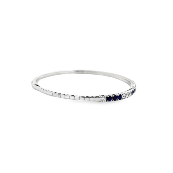 Sapphire and Diamond Bracelet Image 4 Flora Gems Decatur, IL