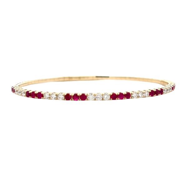 Ruby and Diamond Bracelet Flora Gems Decatur, IL