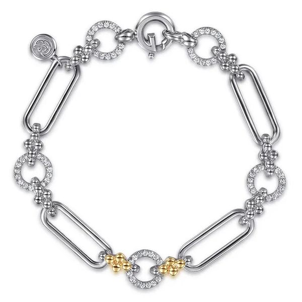 Sterling Silver and Gold Sapphire Bracelet Flora Gems Decatur, IL