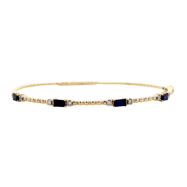 Blue Sapphire and Diamond Bracelet Flora Gems Decatur, IL