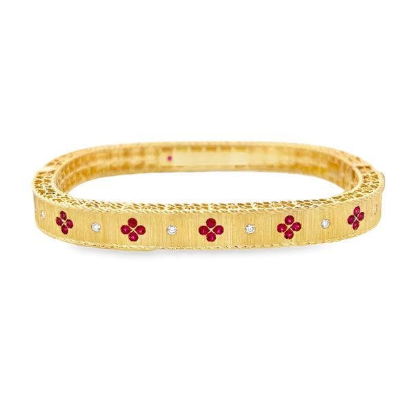 Roberto Coin Ruby and Diamond Bracelet Flora Gems Decatur, IL