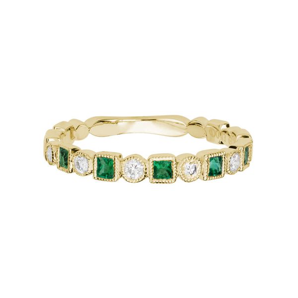 Emerald and Diamond Ring Flora Gems Decatur, IL