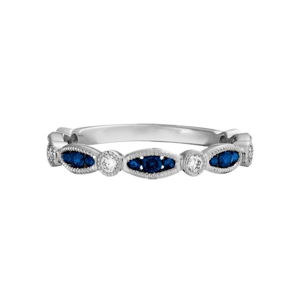 Blue Sapphire and Diamond Ring Flora Gems Decatur, IL