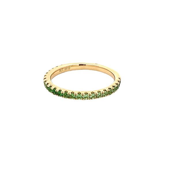 Tsavorite Stackable Band Image 3 Flora Gems Decatur, IL
