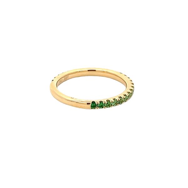 Tsavorite Stackable Band Image 4 Flora Gems Decatur, IL