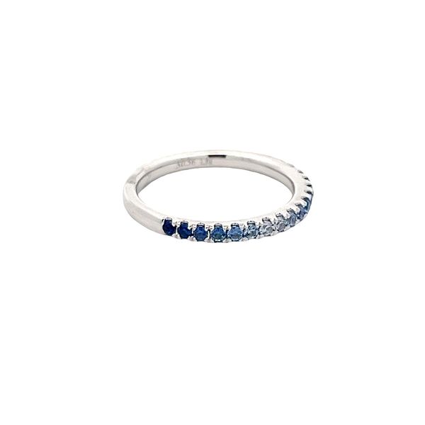 Sapphire Stackable Band Image 4 Flora Gems Decatur, IL