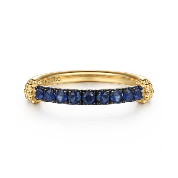 Blue Sapphire Stackable Ring Flora Gems Decatur, IL