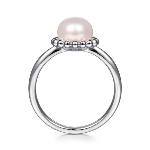 Sterling Silver Pearl Ring Image 2 Flora Gems Decatur, IL
