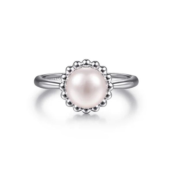 Sterling Silver Pearl Ring Flora Gems Decatur, IL