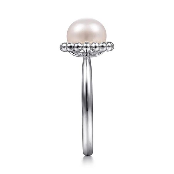 Sterling Silver Pearl Ring Image 4 Flora Gems Decatur, IL