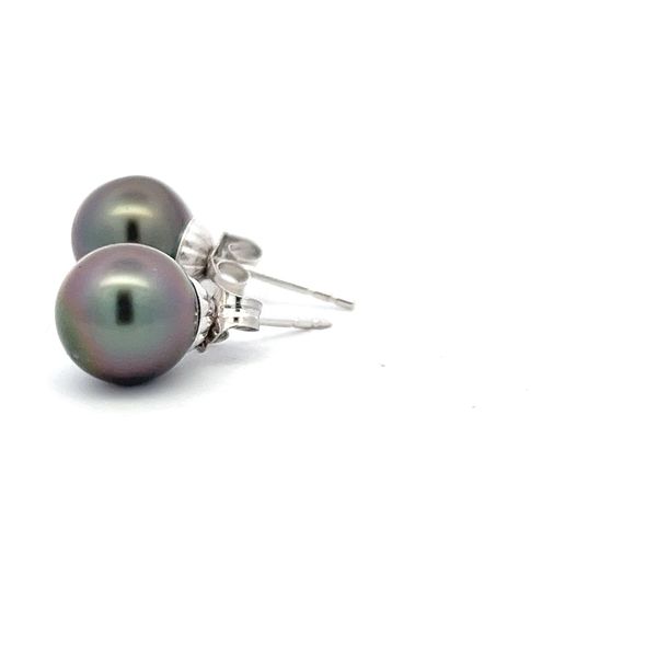 Tahitian Pearl Earrings Image 2 Flora Gems Decatur, IL