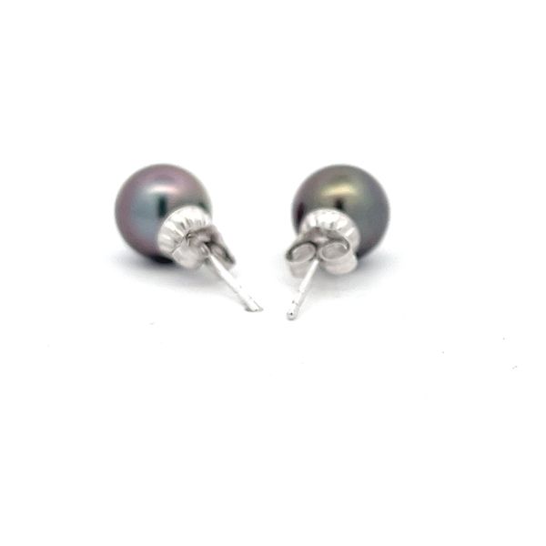 Tahitian Pearl Earrings Image 3 Flora Gems Decatur, IL