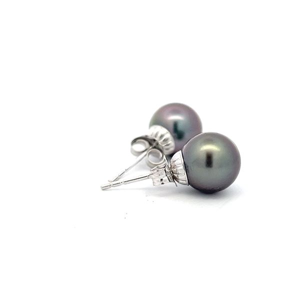 Tahitian Pearl Earrings Image 4 Flora Gems Decatur, IL