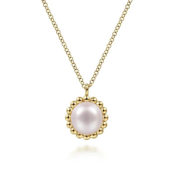 Pearl Pendant Necklace Flora Gems Decatur, IL