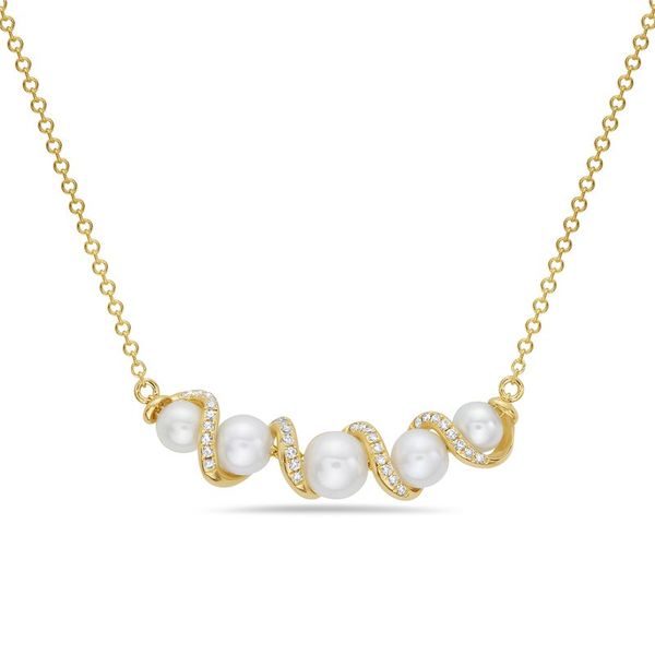 Pearl and Diamond Necklace Flora Gems Decatur, IL