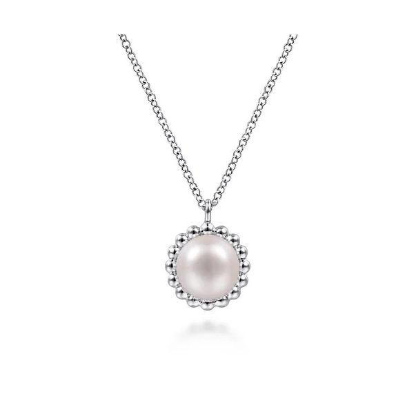 Sterling Silver Pearl Necklace Flora Gems Decatur, IL