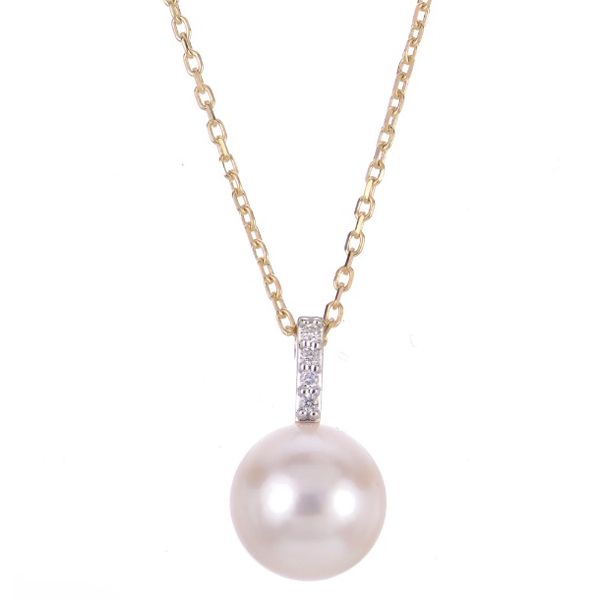 Pearl and Diamond Necklace Flora Gems Decatur, IL