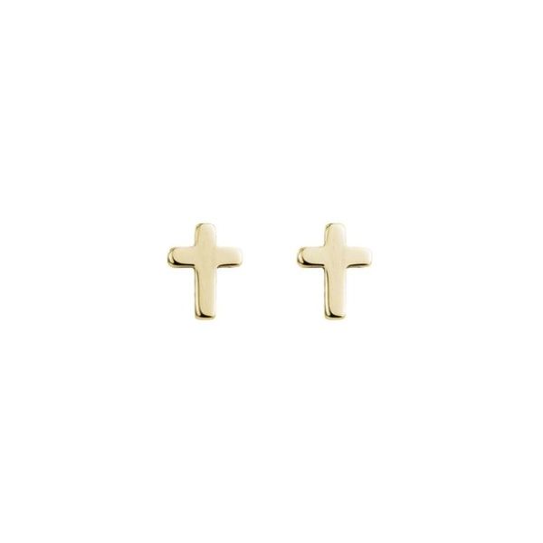 Cross Stud Earrings Flora Gems Decatur, IL