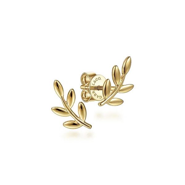 Gold Branch Earrings Flora Gems Decatur, IL
