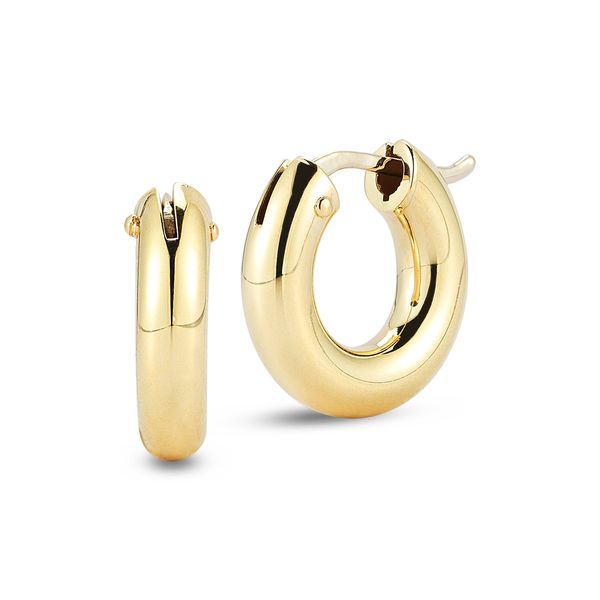 Roberto Coin Hoop Earrings Flora Gems Decatur, IL