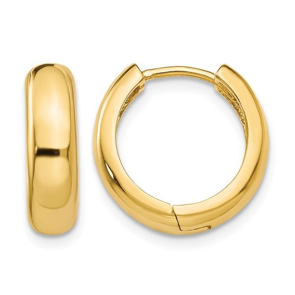 Gold Hoop Earrings Flora Gems Decatur, IL