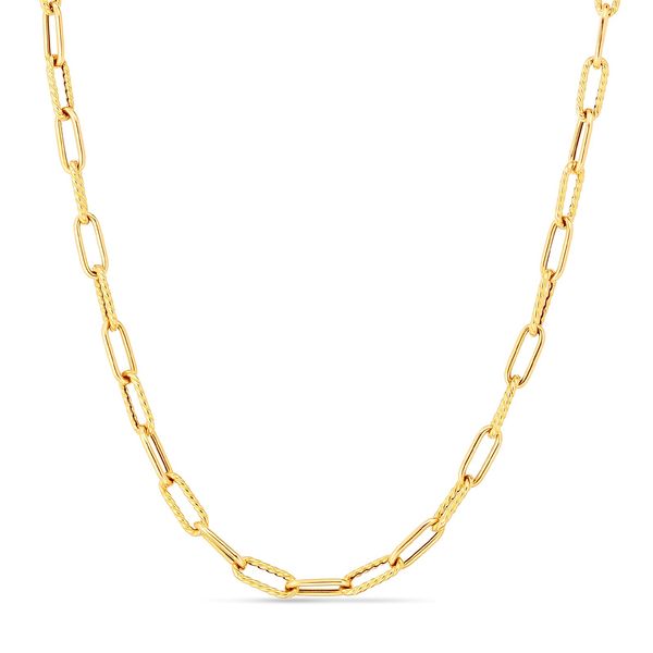 Roberto Coin Paperclip Necklace Flora Gems Decatur, IL