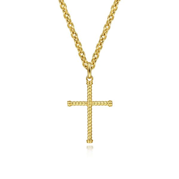 Gold Cross Pendant Flora Gems Decatur, IL