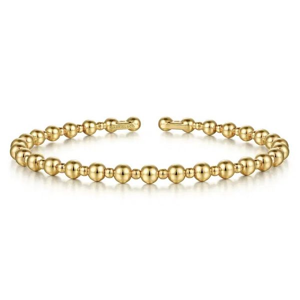 Gold Beaded Bangle Flora Gems Decatur, IL
