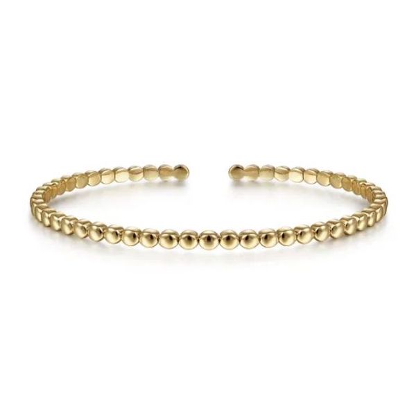 Yellow Gold Cuff Bracelet Flora Gems Decatur, IL