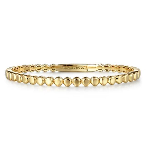 Gold Bangle Bracelet Flora Gems Decatur, IL