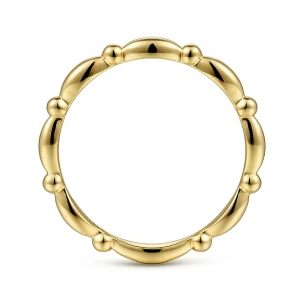 Gold Stackable Ring Image 2 Flora Gems Decatur, IL