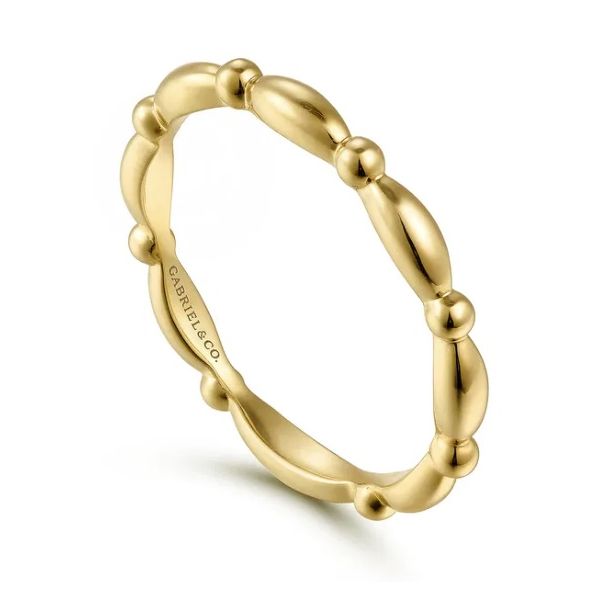 Gold Stackable Ring Image 3 Flora Gems Decatur, IL