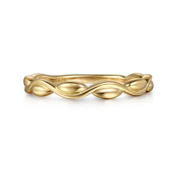 Gold Stackable Band Flora Gems Decatur, IL