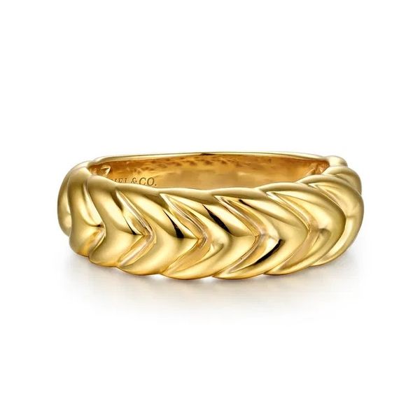 Gold Stackable Band Flora Gems Decatur, IL