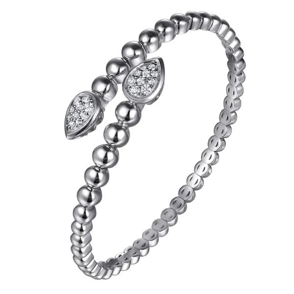 Sterling Silver and White Sapphire Bracelet Image 2 Flora Gems Decatur, IL
