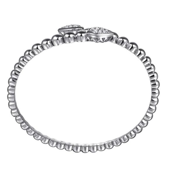 Sterling Silver and White Sapphire Bracelet Image 3 Flora Gems Decatur, IL