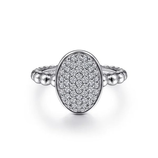 Sterling Silver and White Sapphire Ring Flora Gems Decatur, IL