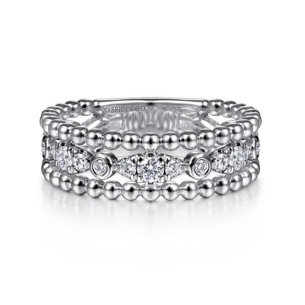 Sterling Silver and White Sapphire Ring Flora Gems Decatur, IL