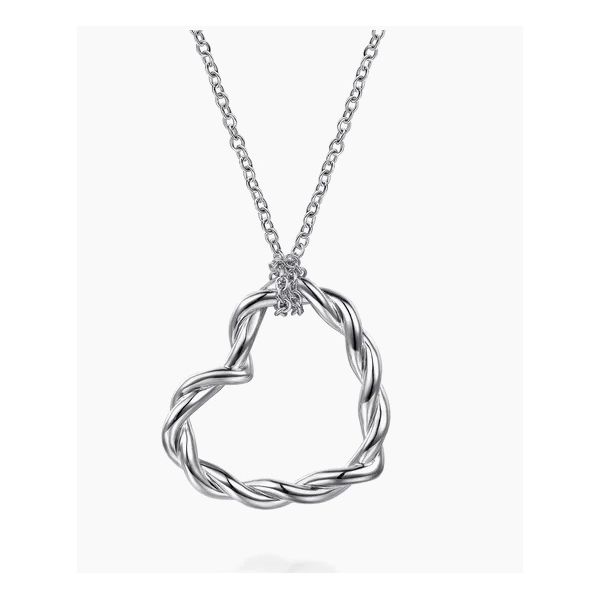 Sterling Silver Heart Necklace Flora Gems Decatur, IL