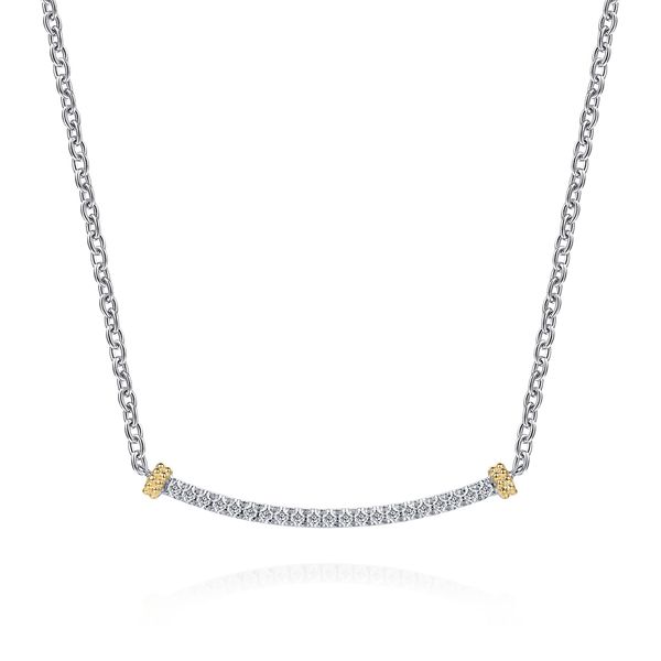 Sterling Silver and White Sapphire Necklace Image 2 Flora Gems Decatur, IL