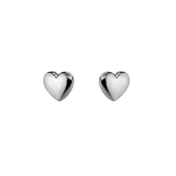 Sterling Silver Heart Earrings Flora Gems Decatur, IL