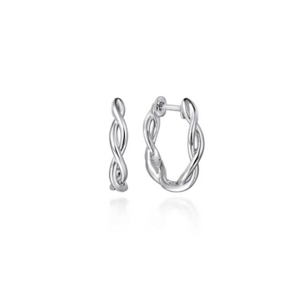 Sterling Silver Huggie Earrings Flora Gems Decatur, IL
