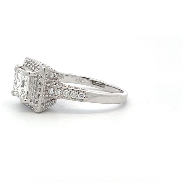 Estate - Diamond Engagement Ring Image 2 Flora Gems Decatur, IL