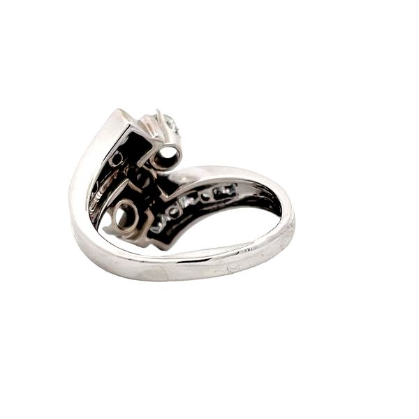 Estate - Black Diamond and Diamond Ring Image 3 Flora Gems Decatur, IL