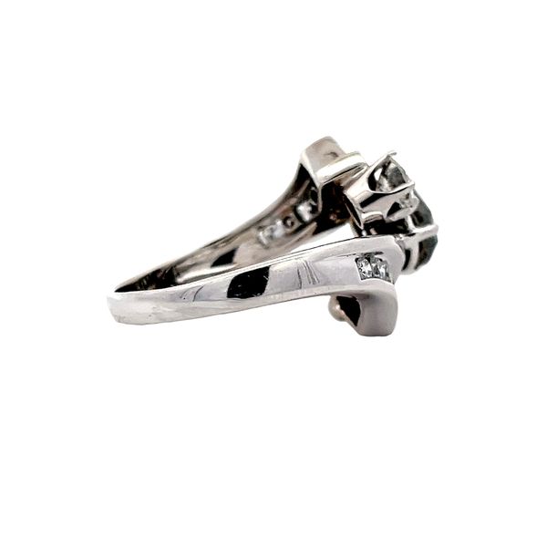 Estate - Black Diamond and Diamond Ring Image 4 Flora Gems Decatur, IL