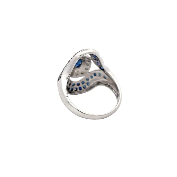 Estate - Blue Sapphire and Diamond Ring Image 3 Flora Gems Decatur, IL