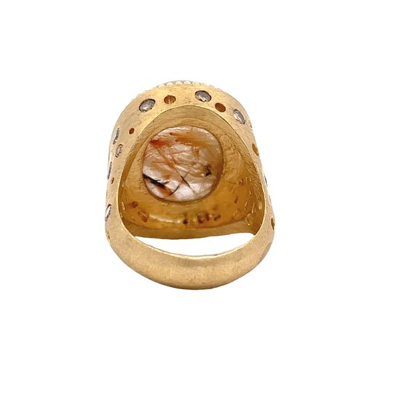 Estate - Quartz and Diamond Ring Image 3 Flora Gems Decatur, IL